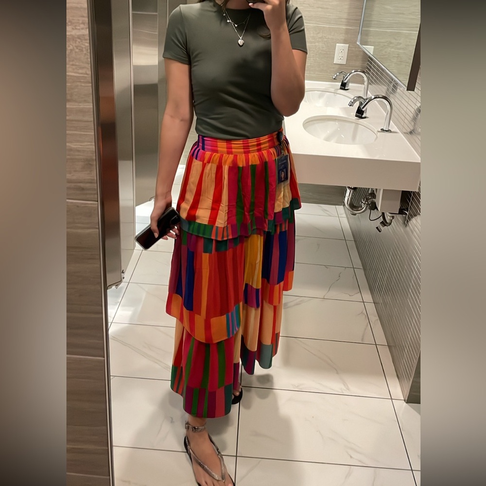 FARM Rio tiered skirt